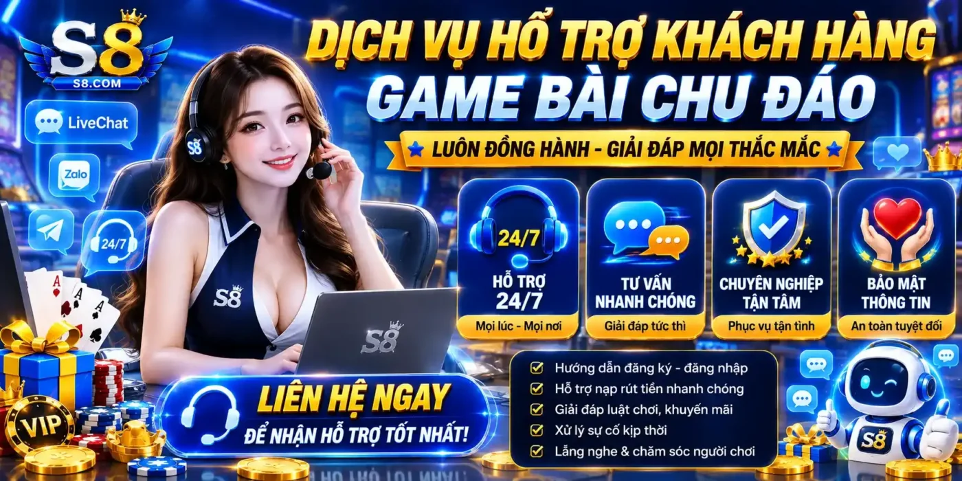 Dịch vụ hỗ trợ khách hàng game bài chu đáo